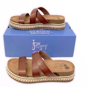 jellypop lanza platform sandals